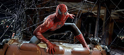 Wide view of Spiderman in Spiderman 3