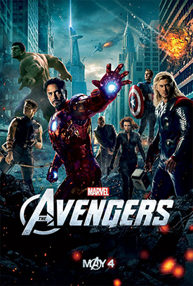 THE AVENGERS movie poster 2012